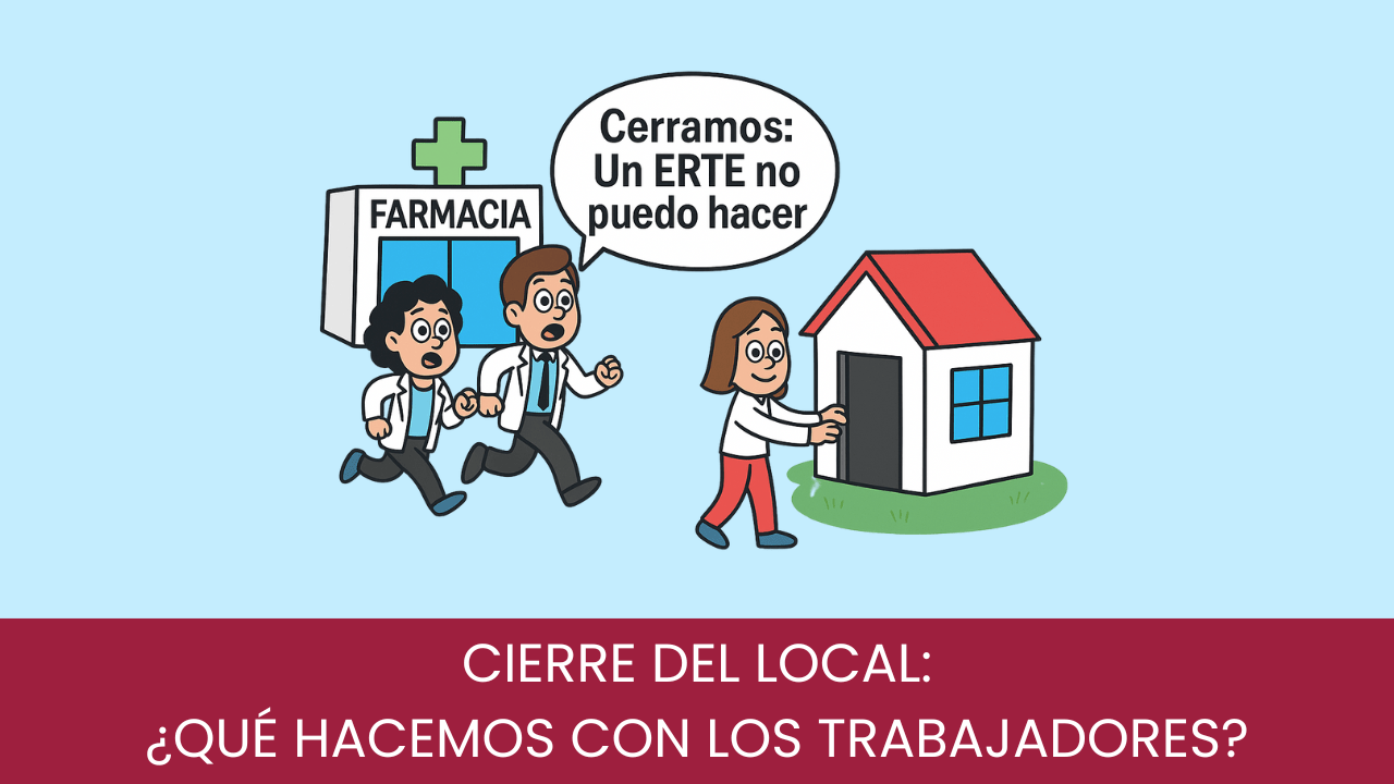 Cierre del local de farmacia