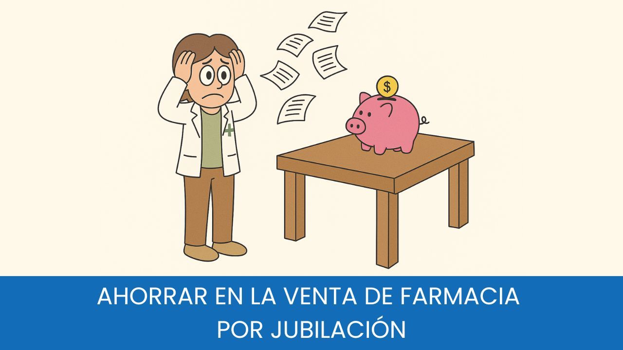 Ahorrar en la venta de farmacia por jubilación