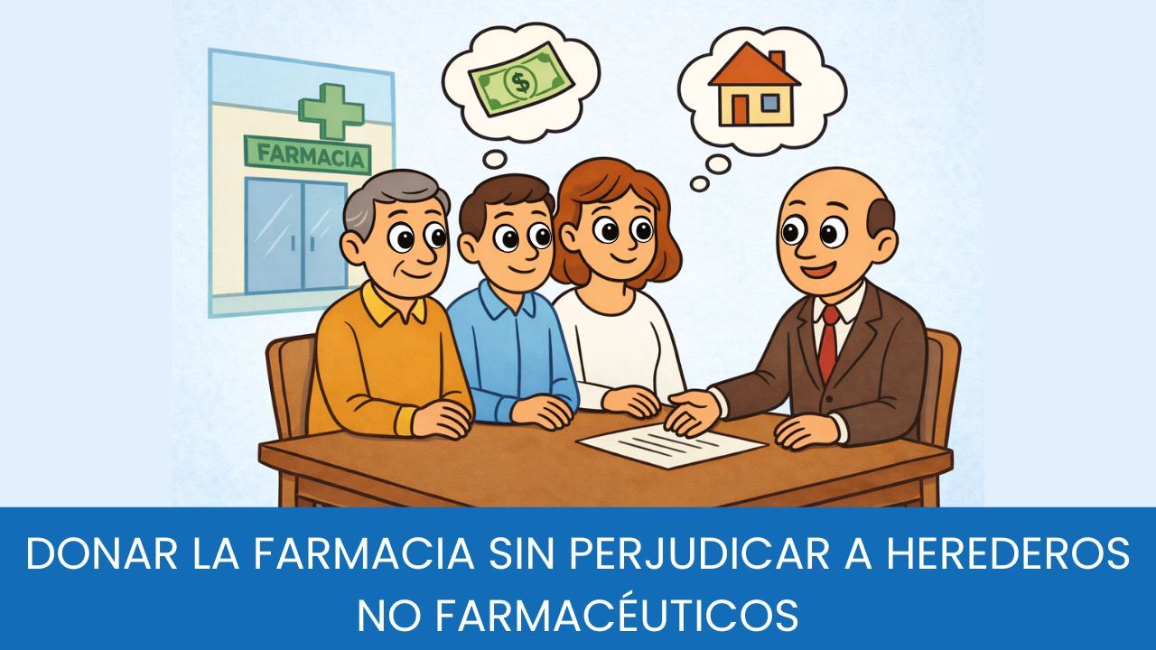 Donar la farmacia sin perjudicar a herederos no farmacéuticos