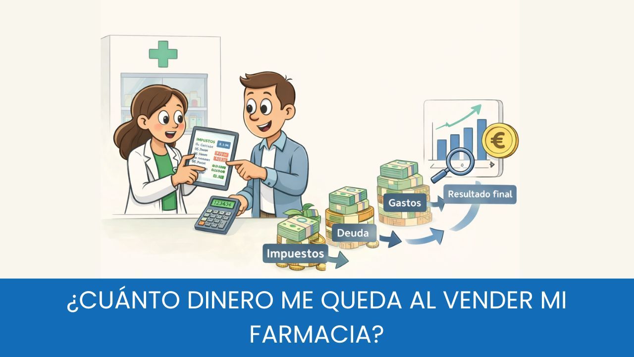¿Cuánto dinero me queda al vender mi farmacia?